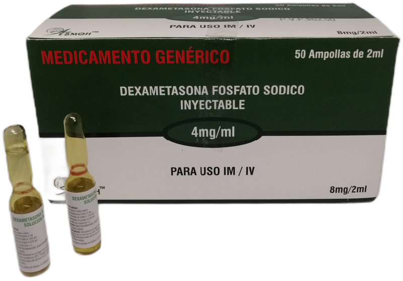 DEXAMETASONA FOSFATO SODICO INYECTABLE 4 mg/ml